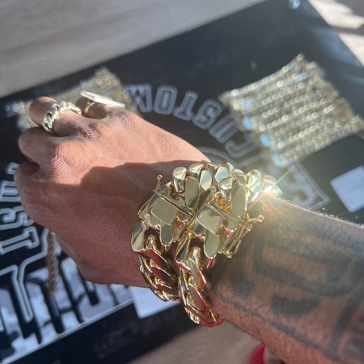 Two For $250 Miami Cuban Bracelet Deal (18mm-22mm)